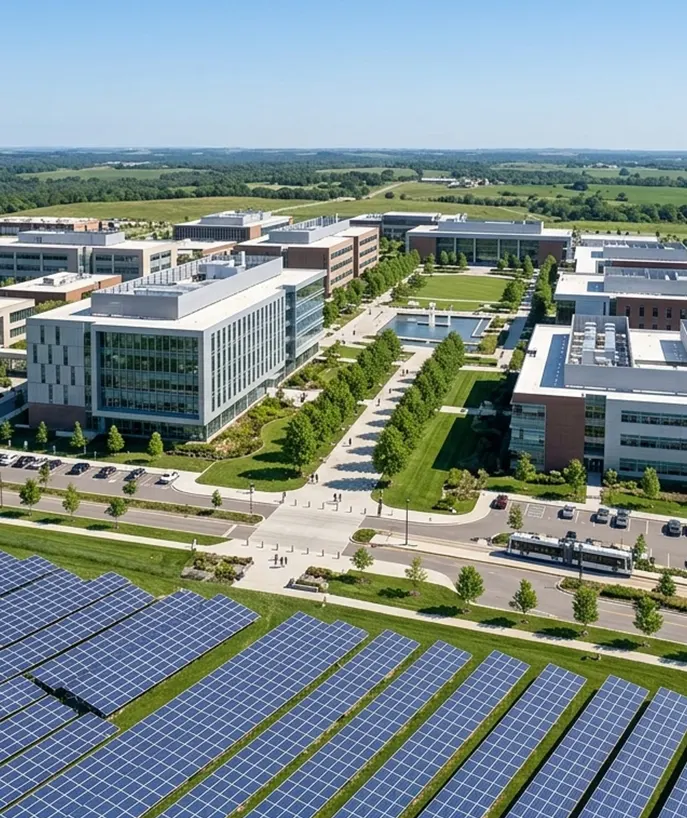 Multi-building institutional campuses