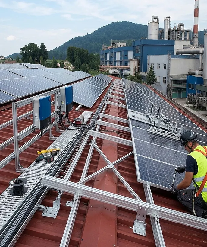 Solar panel mounting